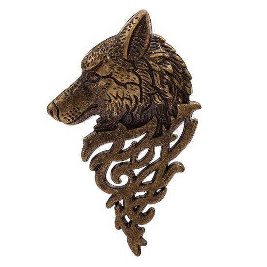 

Винтажная женская и мужская брошь с волком на лацканах, ювелирные изделия на воротнике, рубашка, джинсы, куртка, значок