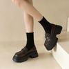 New Thick-soled Loafers, Height-increasing Women's Shoes, Leather Shoes, Single Shoes