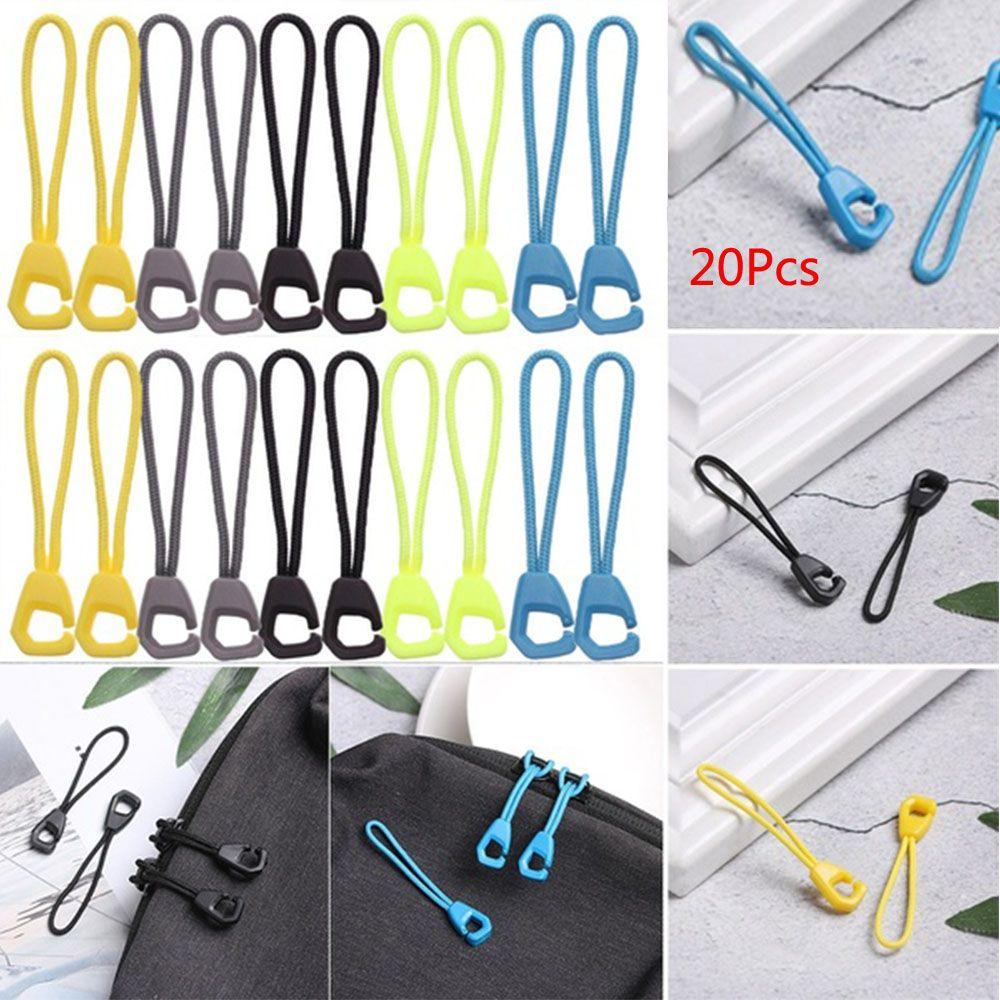 

20pcs Rope Outdoor Replacement Cord Zipper Puller Zipper Ropes Zip Cord Bag Accessories