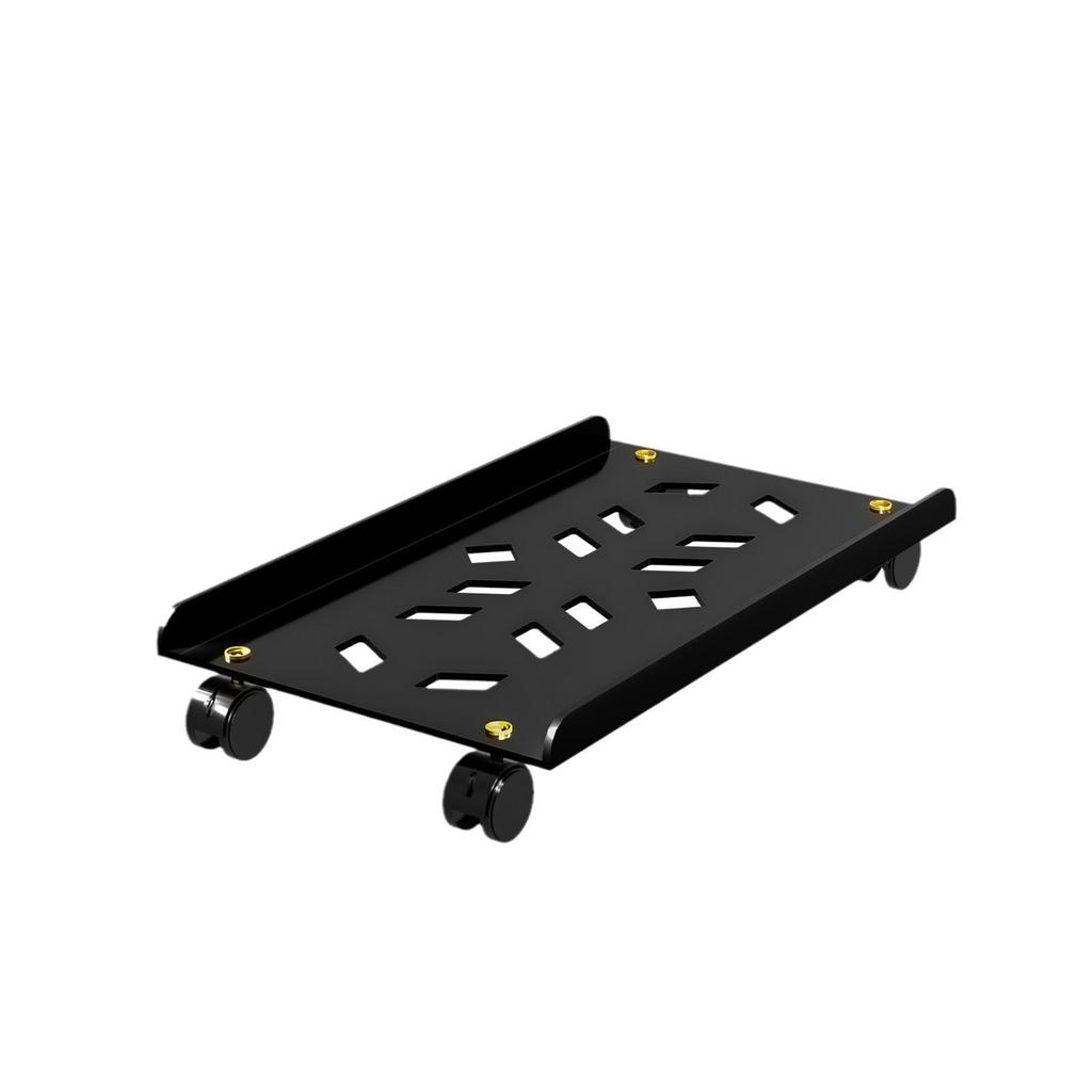 Mobile Computer Host Shelf with Wheels for Organization and Storage