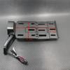Black Telescopic Folding LED Light Side Mount License Plate for Harley 2004UP Sportster XL 883 1200 48