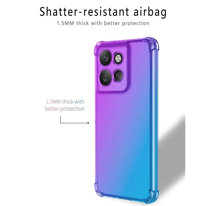 Shockproof Gradient TPU Case for Motorola Edge 50 Neo Protective Cover For Moto Edge 50 Pro Fusion Ultra Funda Coque Capa