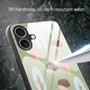 For iPhone 17 Case PC TPU Tempered Glass Pattern Printing Anti Drop Phone Back Cover