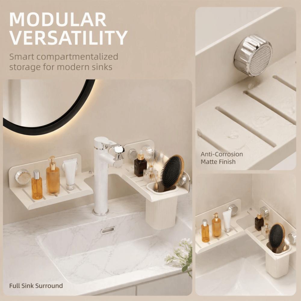 Estantería de pared vertical Estantería de almacenamiento para encimera Fregadero Estantería de almacenamiento para encimera Ducha