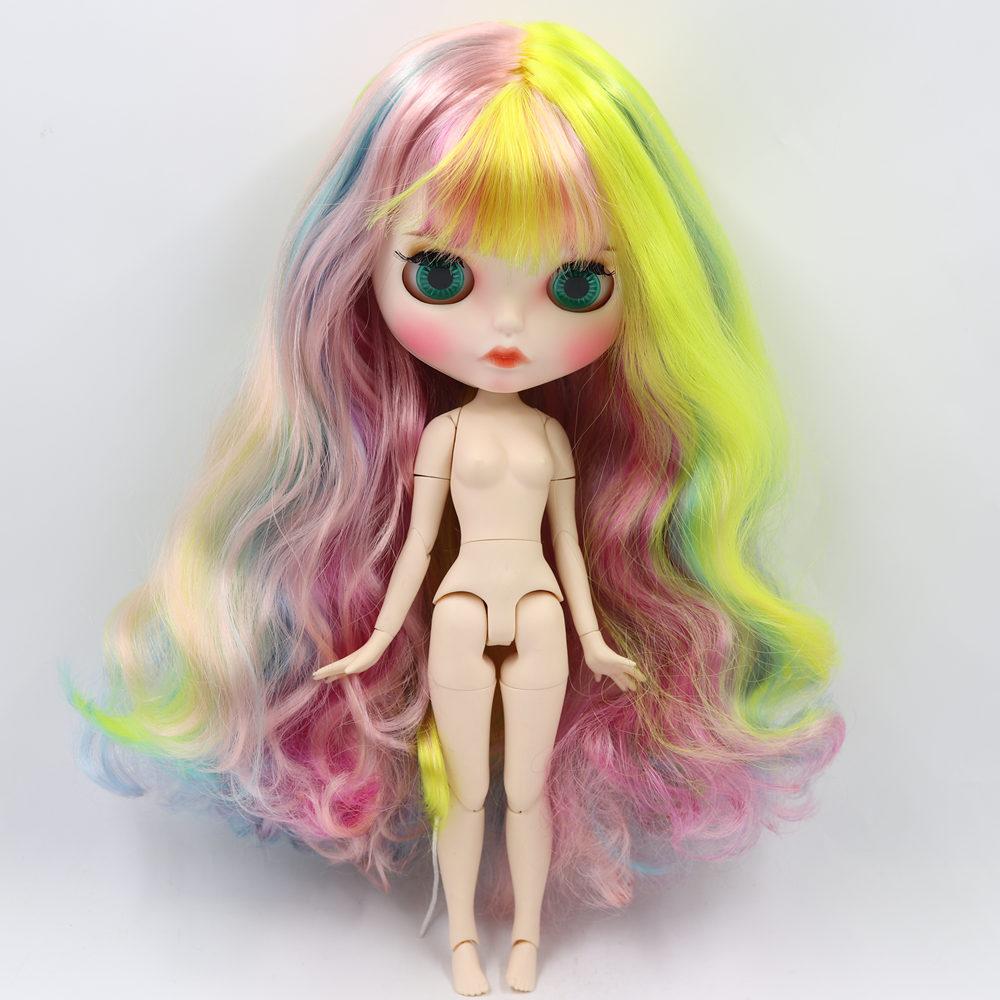 ICY DBS Blyth Doll No.1010/1019/1049/6227/4268/3208/1010 Colorful Hair Carved Lips Matte Customized Face Joint Body 1/6 Bjd