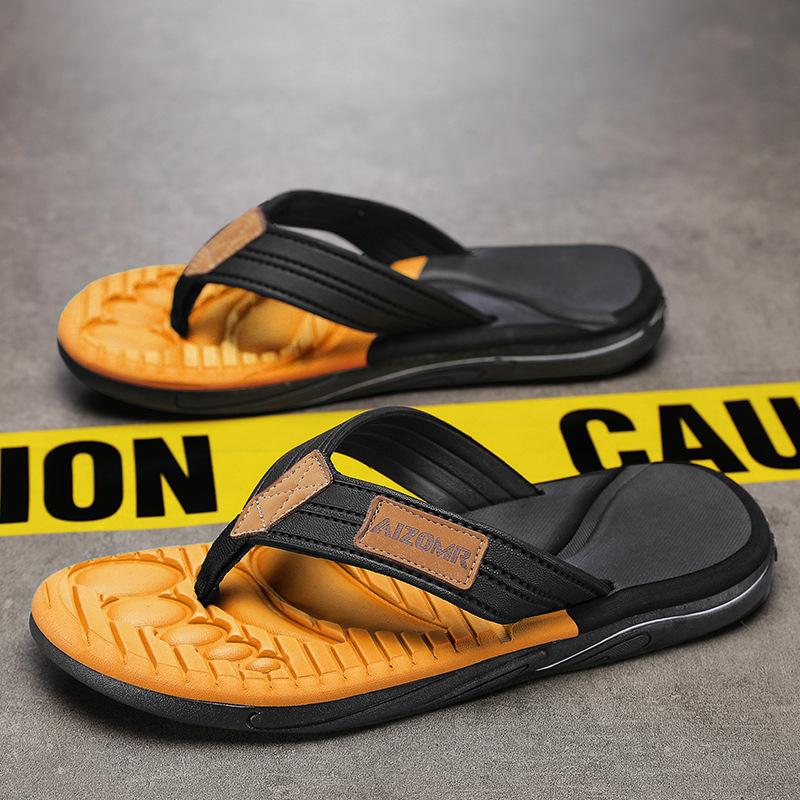 

Тапочки мужские новые 2025 летние повседневные для улицы легкие приморские для ходьбы износостойкие мужские пляжные шлепанцы 39 оранжевый