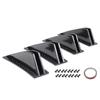 4Pcs/Set Car Rear Bumper Strip Lip Universal Spoiler Diffuser Splitter Scratch Protector Carbon Fiber Anti-collision Protection