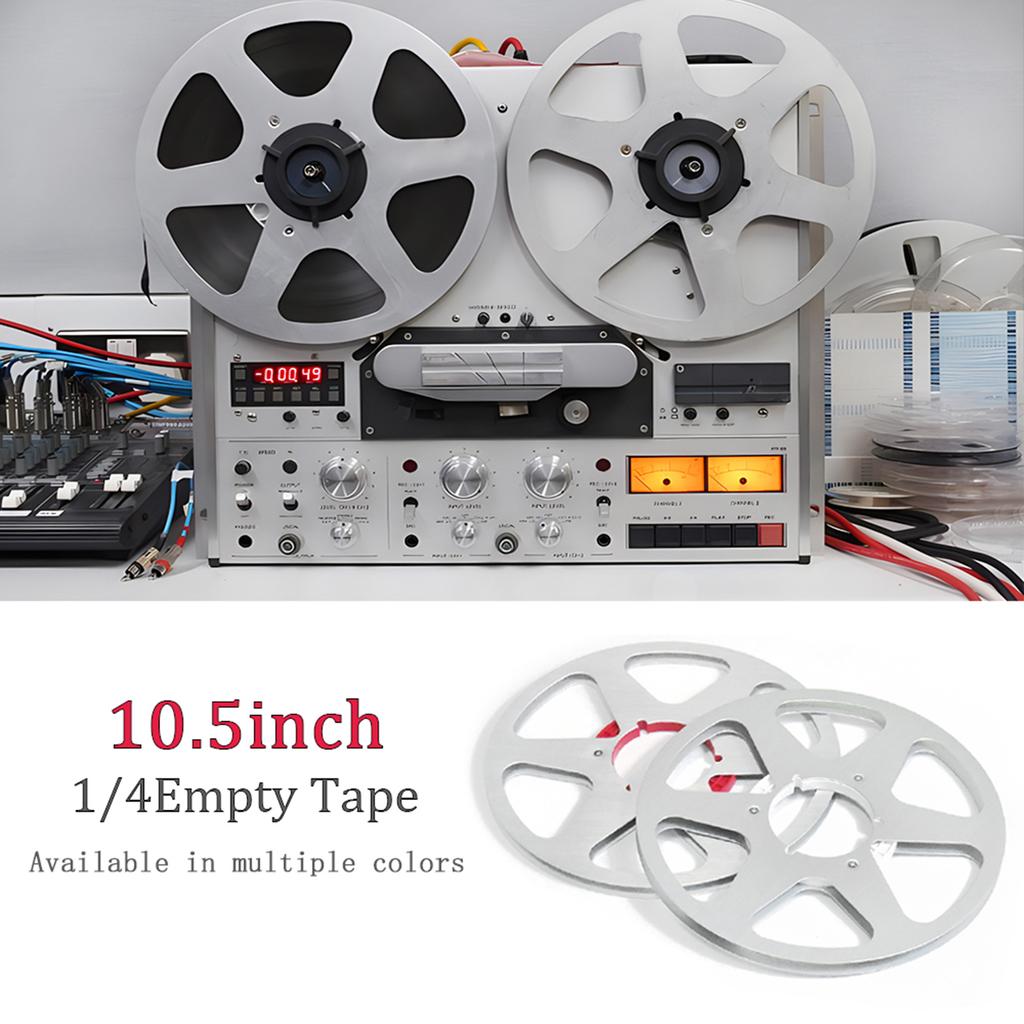 Professional Aluminum Reel 6 Hole Design For 1/4Inch 10.5 Open Tape Recording Disk Accessory