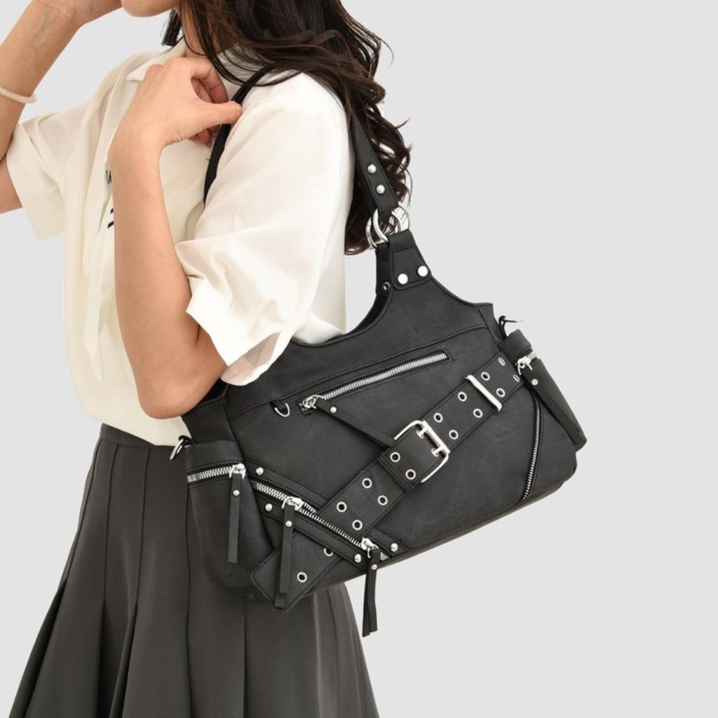 Handbag Women PU Multi Pocket Adjustable Strap Office Daily
