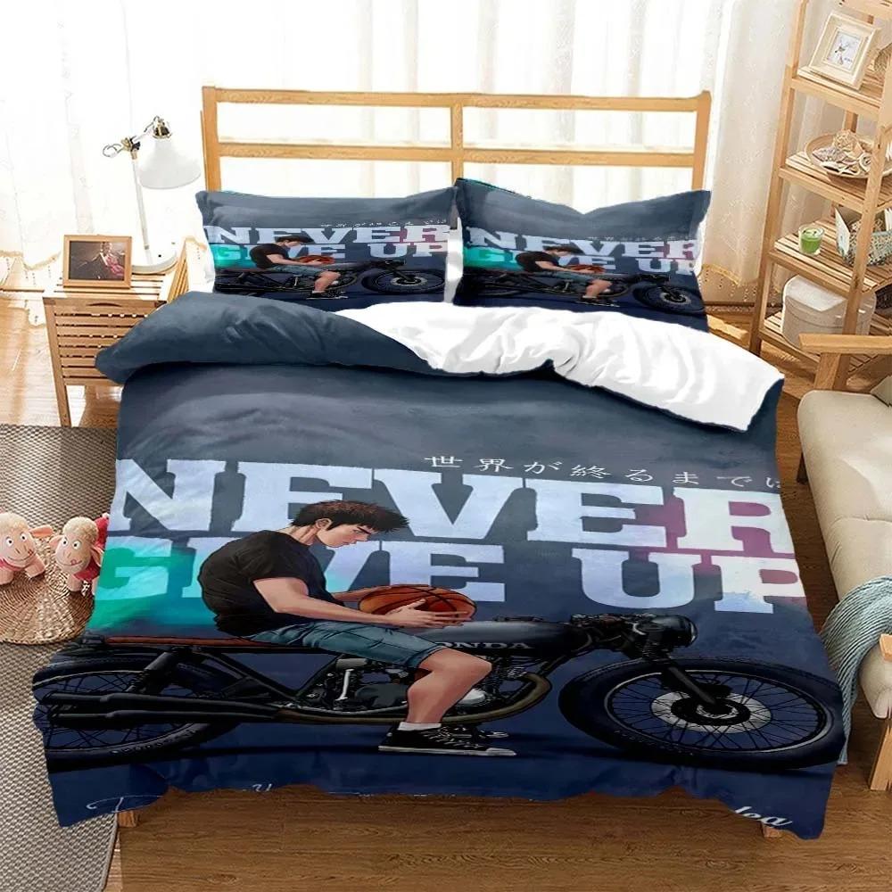 Slam Dunk Digitaldruck Polyester Bettwäschesets Bezüge Jungen Bettwäscheset für Teenager Bettwäscheset Bettdecke Set