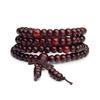 6mm Natural Sandalwood Buddhist Buddha Meditation Wood Prayer Bead Mala Bracelet Bangles Women Men Jewelry 108 Beads Bijoux