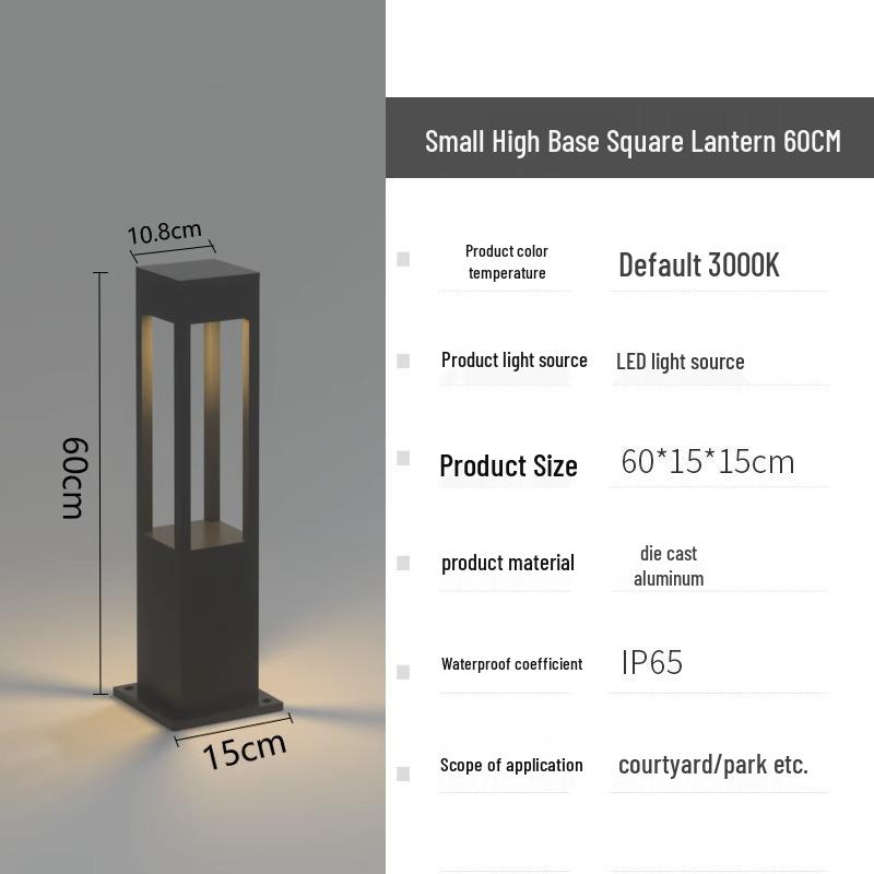 Waterproof Modern LED Lawn Light for Outdoor Courtyards and Gardens