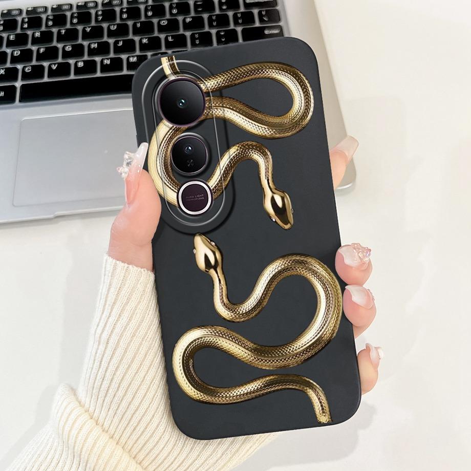 Für Vivo V50 Lite 4G 5G V50 5G Handyhülle Silikon Weiche Rückabdeckung Für Vivo V2441 V2427 Bumper Drache Katze Blume Schmetterling Capa