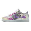 Nike נעלי סניקרס לילדים דאנק נמוך SE PS היש נאמן ל-DNA שלך - כסף נעלי סניקרס לילדים כסף מטלי לבן רב-צבעוני FV3618-001