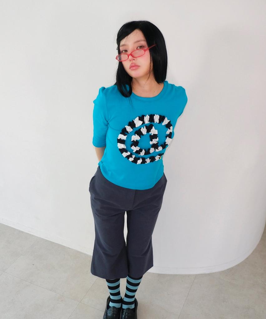 Kikoji Et Sign T-Shirt Turquoise