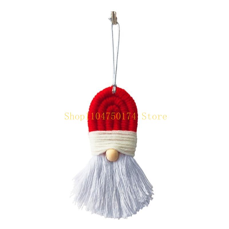 Handwoven Holiday Decor Mini Christmas Tree Knitting Gnome Holiday Door Sign Top Sale