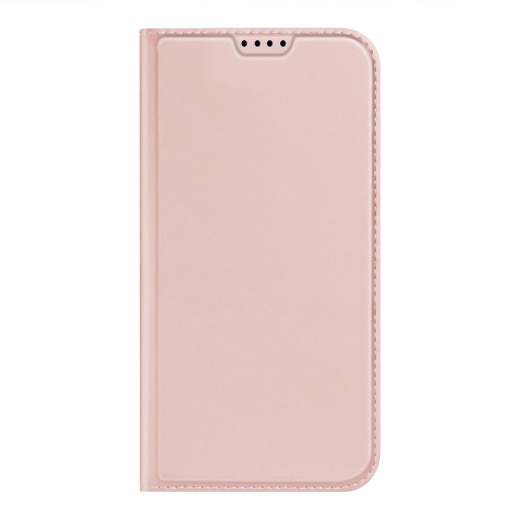 Dux Ducis Wallet Flip Case for iPhone 15 Pro - Pink Cover with Card Holder