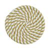 Cotton Rope Woven Placemat - Heat Trivet for Hot Dishes, 7 Inch Round