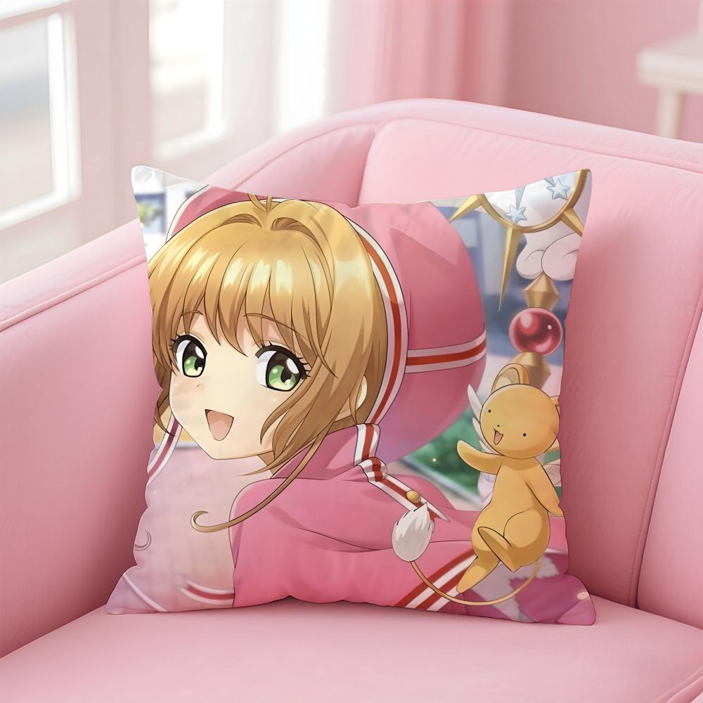 Cardcaptor Sakura Cushion Cover Comfortable Reversible Pillow Cover Ideal for Car Sofa Bedroom & Beyond