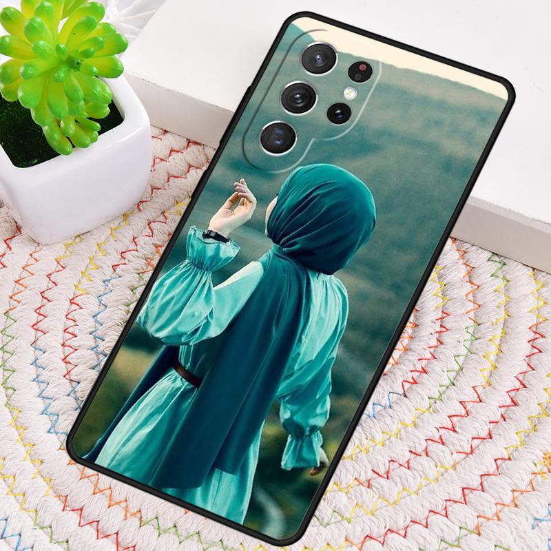 Islamic Arabic Hijab Girl Silicone Phone Case For Samsung Galaxy Note 10 Pro S26 S25 S24 S23 S22 S21 Plus S25Ultra Capa Cover