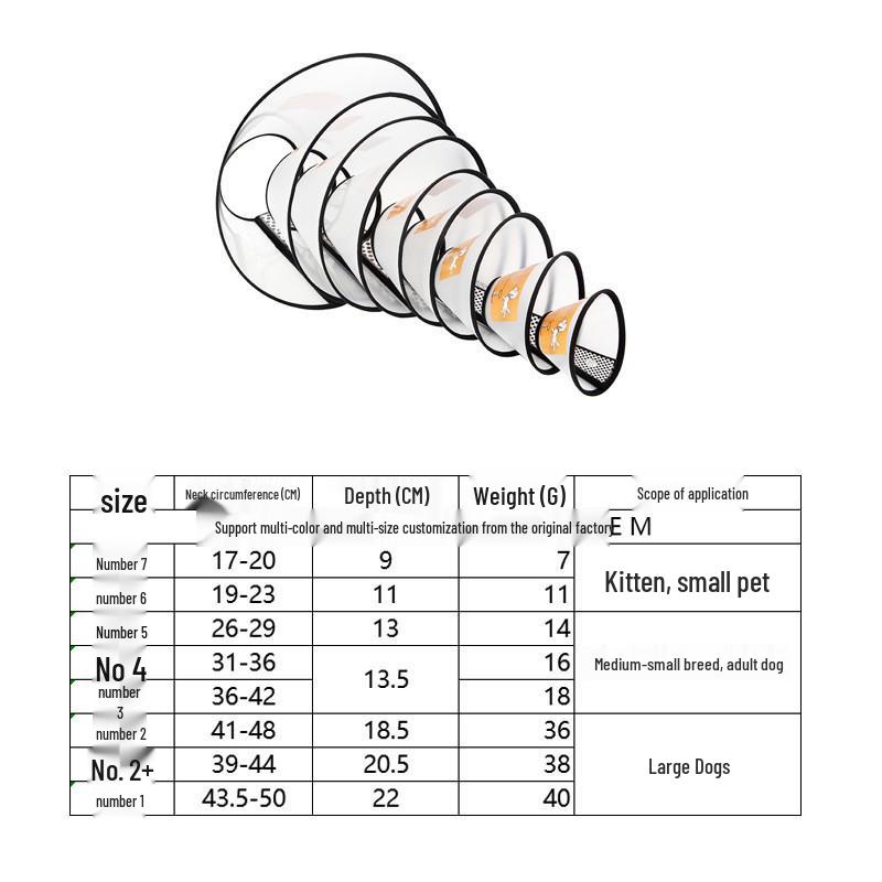 Sunflower Pet Elizabethan Collar - Anti-Lick Headgear for Cats and Dogs