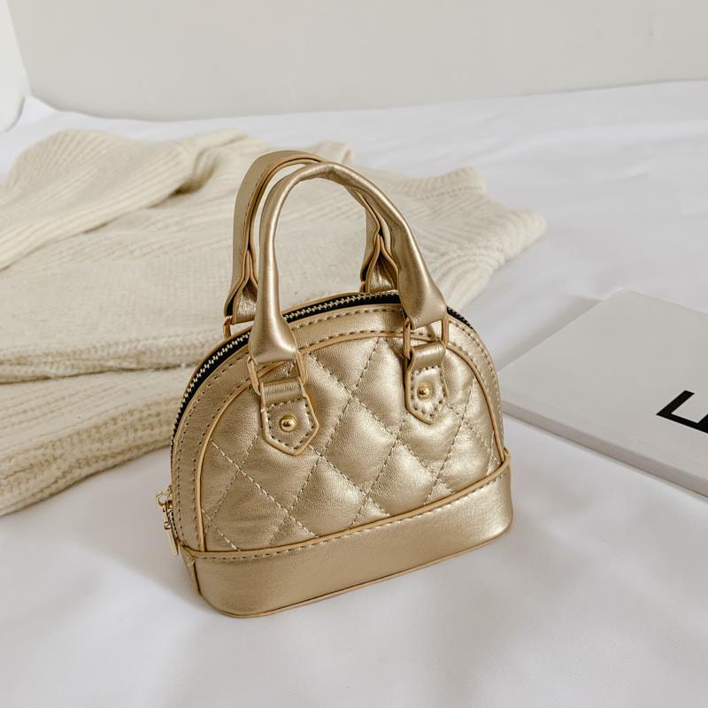 Adorable Mini Shell Bag For Kids Stylish Korean Design With Soft Pu Leather Material