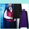 Mantello Lungo con Cappuccio a Doppio Strato per Cosplay Anime Design Elegante