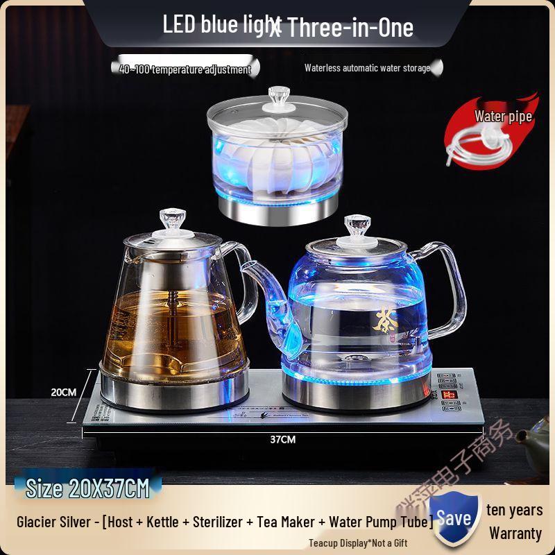 Smart Electric Glass Kettle with Auto Power Off and Insulation for Tea Ceremonies