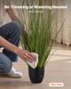 Artificial Grass Plant, 2 Pack 889mm Cattail Grass In Pot, Premium PVC Faux Fake Greenery Shrubs Plant for Indoor Outdoor House Home Garden Office