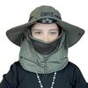 Solar Fan Hat with Face Guard Neck Flap UPF 50+ UV Protection