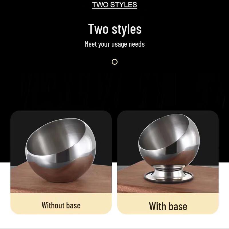 Hanlu 304 Stainless Steel Slanted Serving Bowl