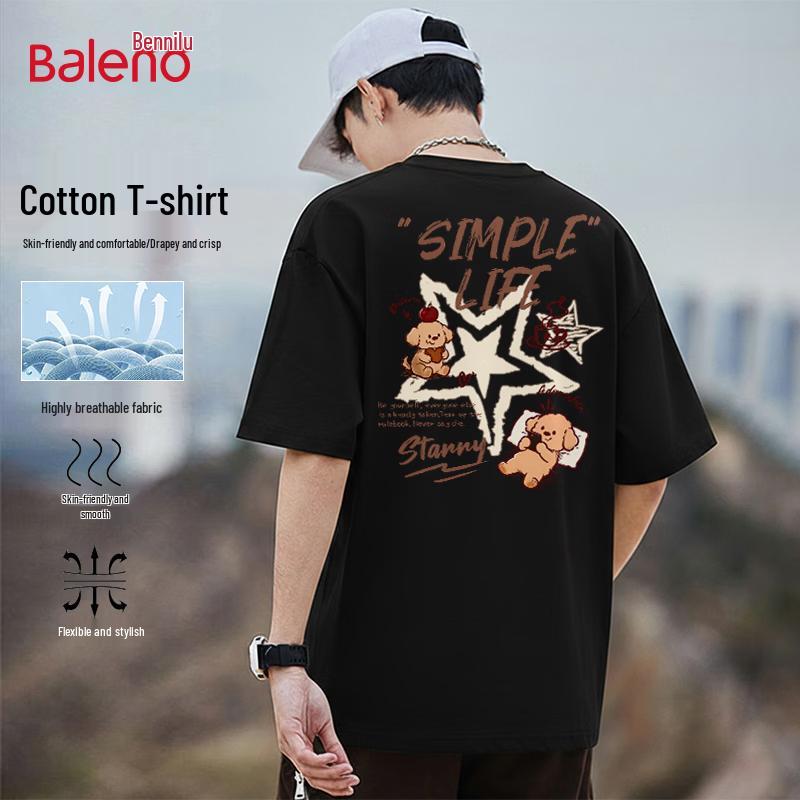 Baleno Men's Relaxed Fit Cotton Graphic T-Shirt