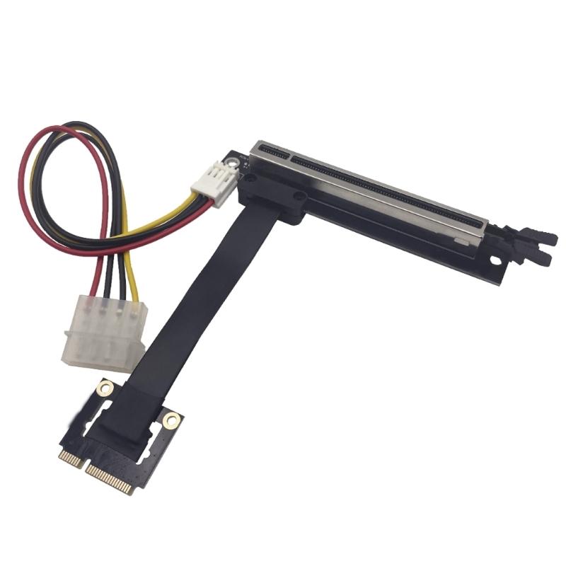 Graphics Card Extension Cord Mini PCIe To PCIE3.0 Right Angle Adapter Cable Card For Computer Assembly Accessories