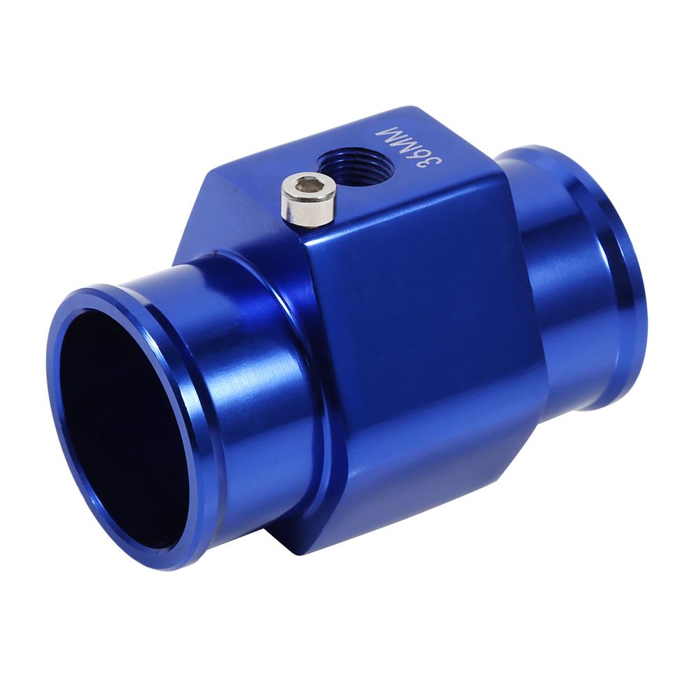 36mm Blauwe Water Temperatuur Verbindingsstuk Temperatuursensor Meter Radiator Slang Adapter