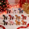 2026 Advent Calendar Pegasus Acrylic Figure Set 2D Flat Wall Decor Fun Collectibles for Kids Colorful Fantasy Decorations for Room Party & Gifts