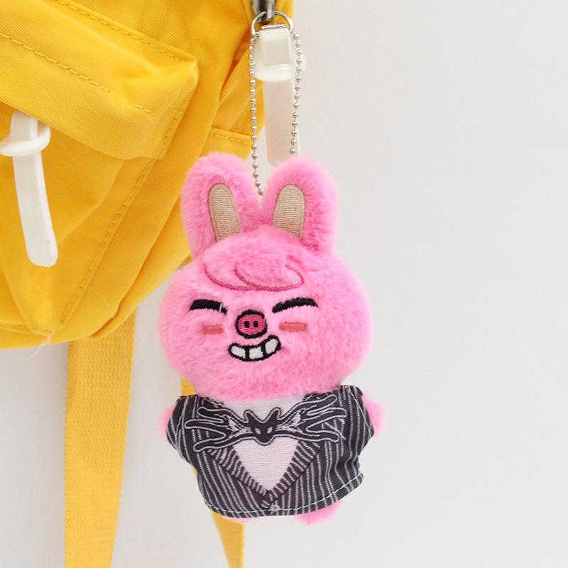 New Stray Kids Plush Keychain Plush Doll Halloween Fang Can Li Longfu Same Doll Boy And Girl 's Festival Gift