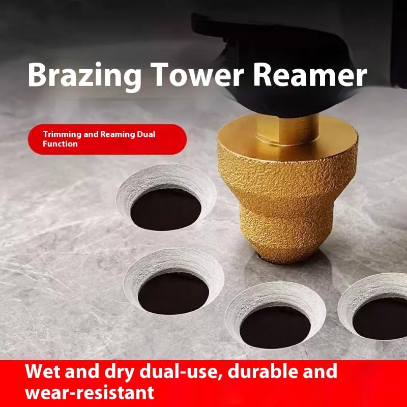 Reamer Masonry Drilling Crowns Construction Tool M10/M14  iamond Chamfer Router Bits  Milling Tile CutterMarble Concrete