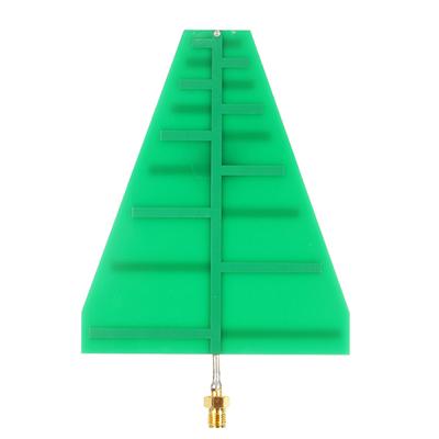 Pcb 1.35ghz-9.5ghz  UWB  Ultra  Banda Larga Antena Log Periódica Direcional Polarização Linear