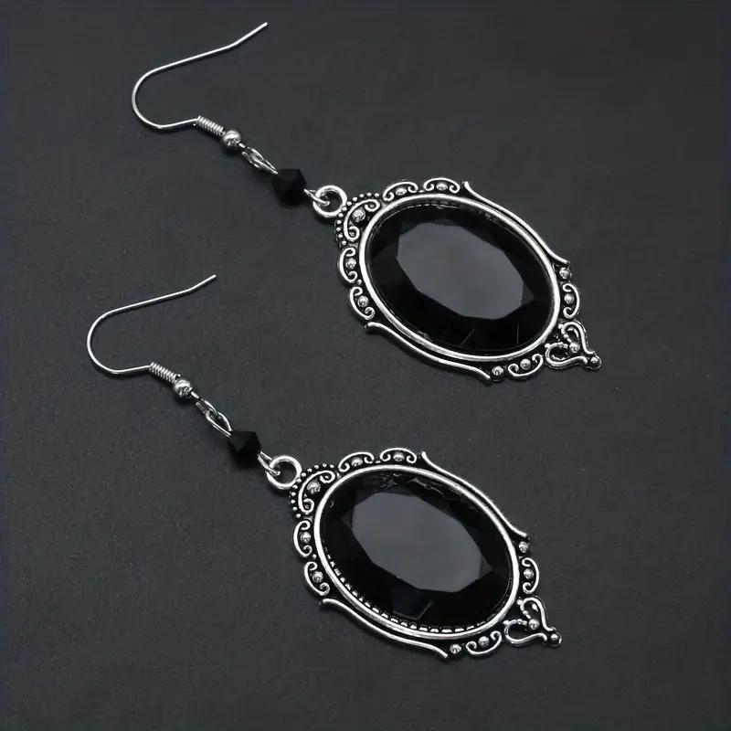 

Горячие продажи Готические женские серьги Черные рельефные серьги Серьги ведьмы на Хэллоуин