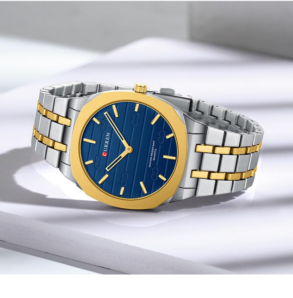 Curren Karrien 8444 Men's Ultra-Thin Quartz Watch with Casual Steel Band
