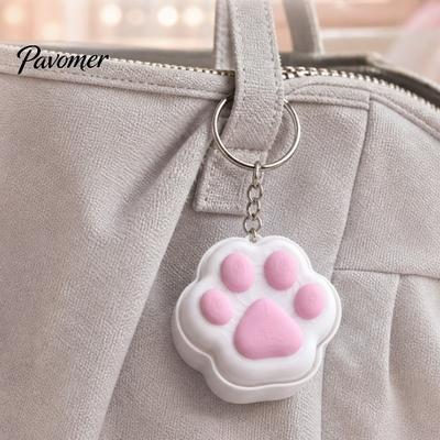Fidget Clicker Keychain Cat Paw Keychain, Stress Relief Kitten Purse Charm Toy, Backpacks Handbag Keyring for Women Girls Toy