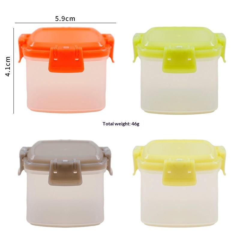 4Pcs/Set Spices Bottle Sauce Containers Seasoning Box Spice Jar Sauce Squeeze Bottle Small Condiment Storage Box