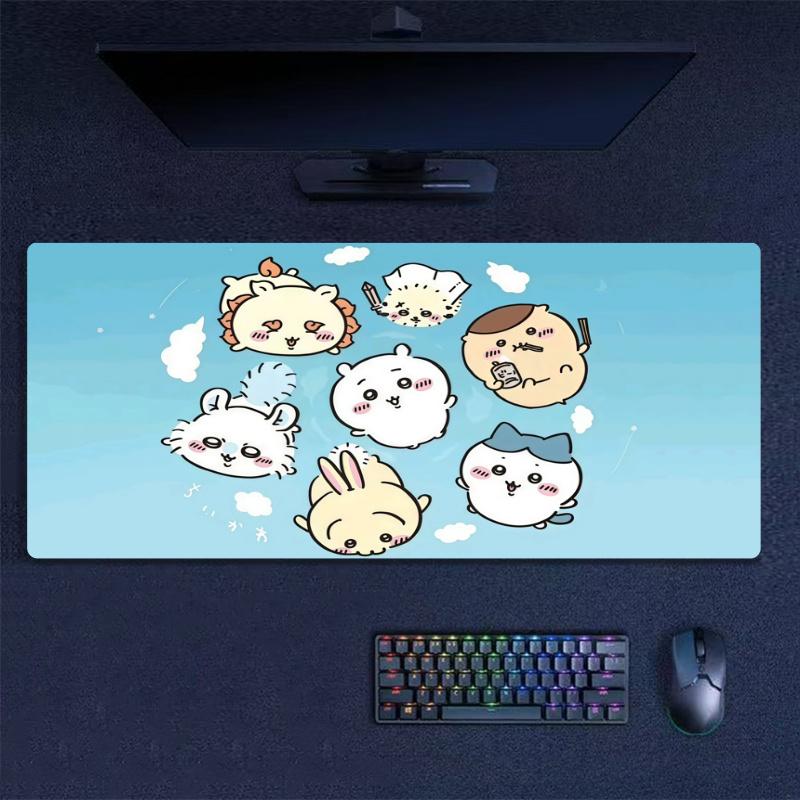 Chiikawa Print  Cushion Non-slip Laptop Tablet Big Mousepad XXL Mat Mini PC Playmat With Lock edge
