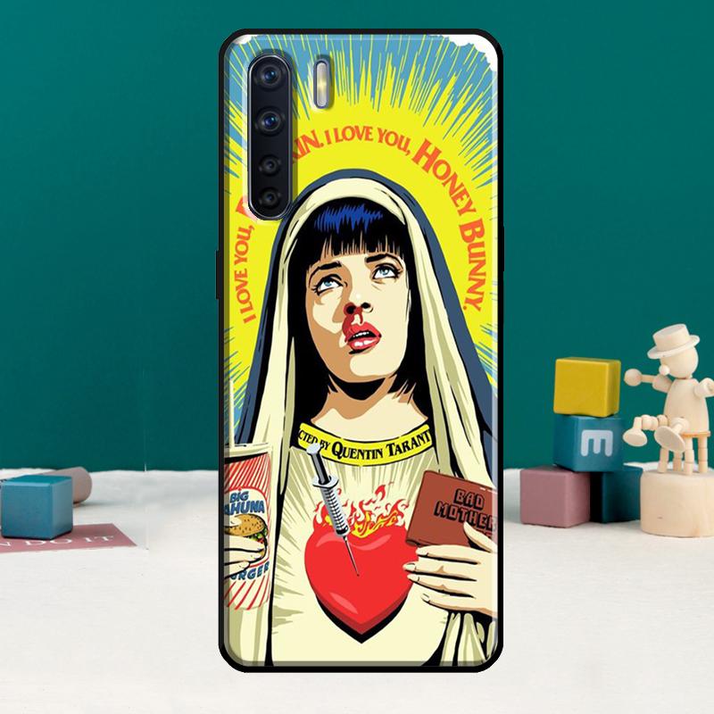 Pulp Fiction Phone Case For Oppo A15 A74 A94 A54 A18 A38 A58 A78 A98 A40 A60 A80 A16 A76 A96 A57S A17 A77