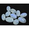 15X20-17X26MM Natural Rainbow Moonstone Oval Cabochon 10Pcs Gemstone 208Cts. C-13