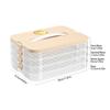 Stackable Dumpling Storage Box with Lid Food Preservation Crisper Container Case