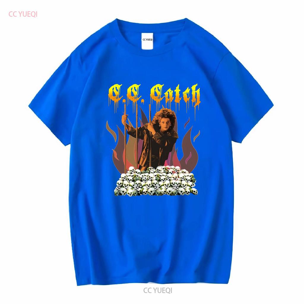 New Cc Catch Premium Retro Music American Black T Shirt Size S 5XL Long or Short Sleeves Vintage Washed Unisex Breathable
