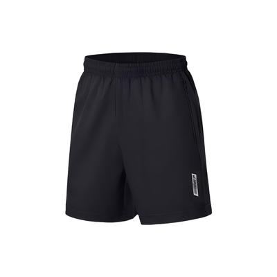 Li Ning Sports Lifestyle Serie Eisseide Schnelltrocknend Locker Lässig Fünf-Punkt-Shorts Herrenshorts Schwarz AKSR607-1