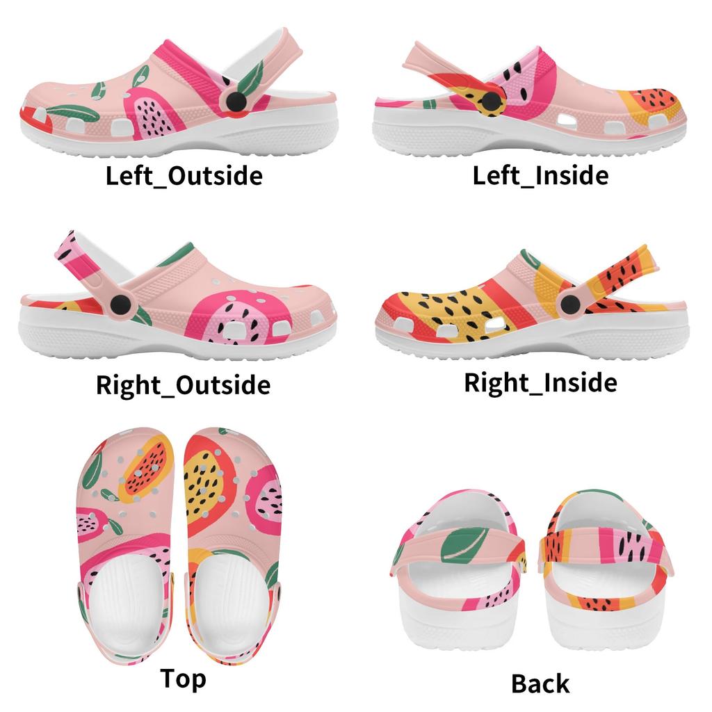 Colorful Printed EVA Clogs Adult Unisex Breathable Soft Sole Slip On Casual Shoes Soft Sole Summer Sandals Indoor Outdoor Wear