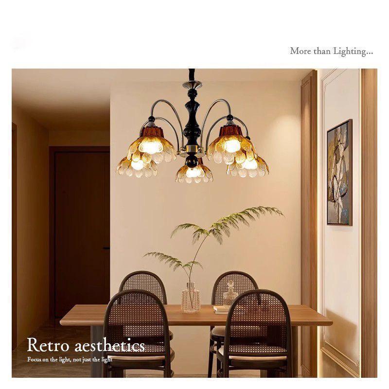 French Mid-Century Style Romantic Chandelier for Living Room & Bedroom